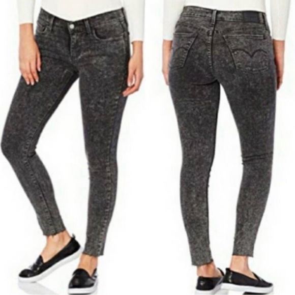 Levi's Denim - Levi’s 710 Super Skinny Black Acid Wash Jeans